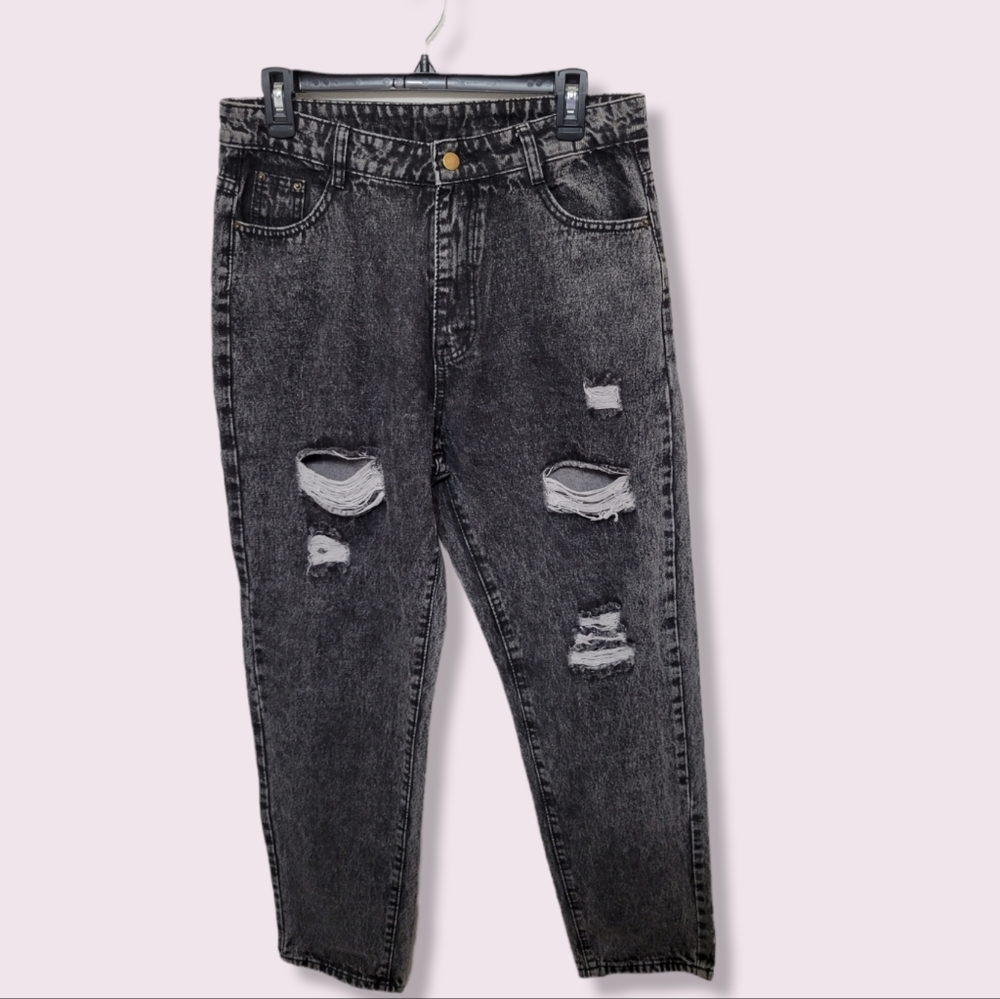 Shein Ripped Mom Jeans